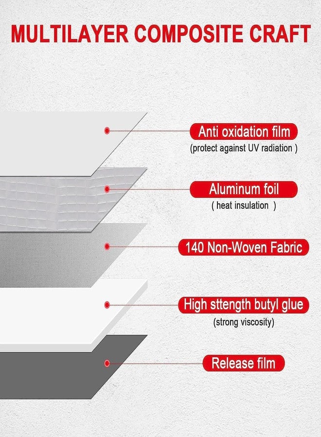 NL TRADERS leakage repair waterproof tape for pipe leakage water leakage in tank roof water leakage solution Aluminium Foil Tape Super Waterproof Adhesive Tape butyl tape - Image 4